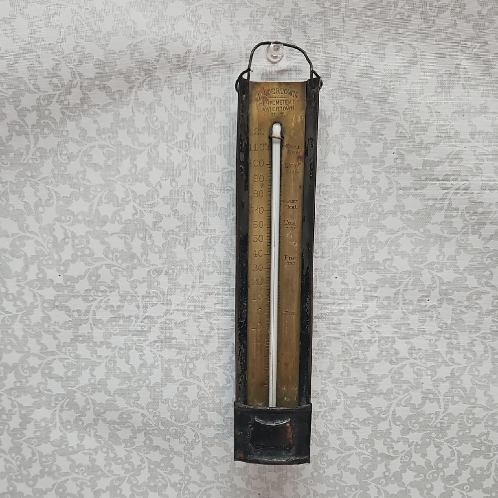 Late 19th Century Watertown Thermometer Watertown, N.Y.